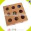 Wholesale creative paw shape wooden interactive dog toy top quality pet IQ training wooden interactive dog toys W06F035