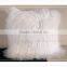 CX-D-04N Wholesale High Quality Best Selling Comfortable Lamb Fur Pillow Genuine Mongolian Sheep Fur Pillows