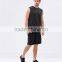 Black athletic men's tank top gym