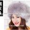 Woman and Man Fashion Fox Faux Fur Russian Hats With Satin Lining/Round Top Unisex Winter Cap Hats