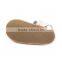 Hot summer shoes cow leather flat sandals for ladies pictures