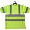 ANSI 107 Hi-vis Yellow Short Sleeve Reflective Tape Safety T-shirt