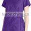 Customed Plain Blank Multi-Colors Easy-Fit Nursing Scrubs Tops with Adjustable Side Tie