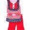 Wholesale Giggle Moon Remake 4th of July Boutique Outfits Latest Dress Star Patterns For Girls