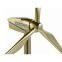Zinc Alloy & ABS Plastic Blades Golden Metal Windmill for Solar Gifts