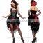 WOMEN'S VICTORIAN STEAM PUNK Vampire Gothic Vampire Witch Cosplay Dress