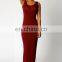 2016 Wholesale Cheap Sexy Women Summer Sleeveless Scoop Neck Slim Long sexy nighty Maxi Dresses for women ladies