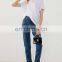 2017 New Fashion Top Seller Lady Women Casual WhiteTops