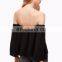 OEM off shoulder hot sexy plus size fashion blouse,chiffon fashion clothes manufacturers china
