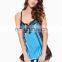 Lastest Design Oem Blue Satin Mature Women Sexy Lingerie Private Label