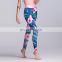 Slim printed elastic stretch workout woman's yoga sports fitness tight leggings