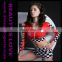 Beautylove Women's Long Sleeve Sexy Racing Costume With Plaid Mini Skirt Plus Size Red&Black Exotic Racer Costumes