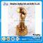 Gold color boxing competition trophy boxing glove crafts