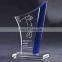 High clear luxury blank glass crystal awards plaque