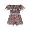 Girl Flamingo Lace Off Shoulder Jumpsuit Kids Boutique Clothing Cute Baby Clothes