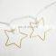 Holiday Decoration Christmas Led Light Metal Star Shaped String Lights Golden Fairy Lights For Home Party Decoration