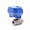 2 way  ss304 mini electric motorized water ball valve 5v 3.6v 12v 24v 110v 220v DN15 DN20 for water irrigation