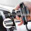 Shenzhen 2019 new automatic car wireless charger pad induction fast best wholesale magnetic wireless charger car mount