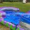 Purple Crush Tropical Waterslide Inflatable Slip Water Slide With Pool