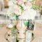 Square plate round plate glass mirror candle stand beveled edge