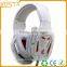 2016 professional lead light retracatble microphone gaming headset with best price