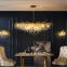 Post modern Oblong Crystal Chandelier lighting for Villa Crystal pendant lighting Luxury K9 Crystal Chandelier