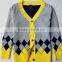 latest sweater designs for Baby Kids knit long cardigan with buttons