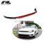 PP Black+Red Front Bumper Lip for VW Volkswagen Golf 7.5 Hatchback 4-Door 2018-2019