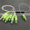 1x32 Mini PLC Splitter Pon Fanout SC UPC Steel Tube PLC Splitter