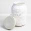small round custom mini  kitchen storage bottles stash sealed container ceramic mason jar with lids cover