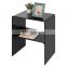 New Hot Customized Multifunctional Table With 2 Shelves Black Acrylic Decorative End Table