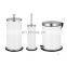 home decor Europe style three-pieces bath accessories stainless steel bath set tissue holder bath set