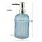 New glass soap dispenser set bathroom accessories blue glass bathroom accessories
