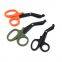 Hot-selling bandage scissors colored trauma shears with lazer logo