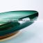 Morden Luxury Home Decor Accessories Green Amber Decorative Tray Fruit Plate