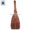 Anthracite Fitting Cotton Lining Material Zipper Closure Type Genuine Leather Crossbody Bag at Wholesale Price