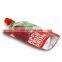 Customized printing Plastic juice bag Aluminum foil Leakproof bag Juice spout pouch  stand up bag with cap