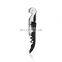 Black Bottle Opener with Foil Cutter Wine TrueTap Double Hinged Waiter Corkscrew