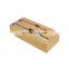 Factory Direct Supply 2 in 1 Compatible Bamboo Plastic Wrap Dispenser Foil Wrap Storage Drawers Organizer Box for Kitchen