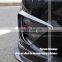 Carbon Fiber Black Air Knife for Tesla Exterior Parts Eyebrow Trimmer Car Decoration Front Bumper Best Selling Spoiler