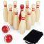 Custom Wooden Lawn Bowling Game