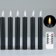 Factory Wholesale 6.5 inches Black Led Candle Set of 6 Pieces With Remote Control