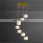 Post-modern Alabaster Chandelier Contemporary-style Lamp Nordic Simple Natural Marble Chandelier for Living Room