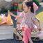 Summer Countryside Style Top and cropped pants set for primary and secondary school girls
