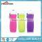 Silicone Collapsible Sports Water Bottle, BPA Free FDA approved Reusable Foldable Leak Proof Drinking Water Canteen
