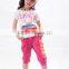 2015 Children Sports Wear Plain T-Shirt and Sport Pants / Wholesale Clothing Made in China Jiangxi