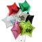 Herstellung von 5/10/18/24 Zoll Stern-Helium-Ballon farbenfrohe Sternform Folienballon Globos für Partydekoration