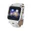 Top Android Smart watch phone with 3G WIFI GPS in 2015 leather band smart watch