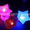 Star flower shape kids any age flashing finger ring, funny rings