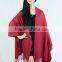 Wholesale 36 colors winter lady fringed shawl Plain Pashmina cashmere scarf